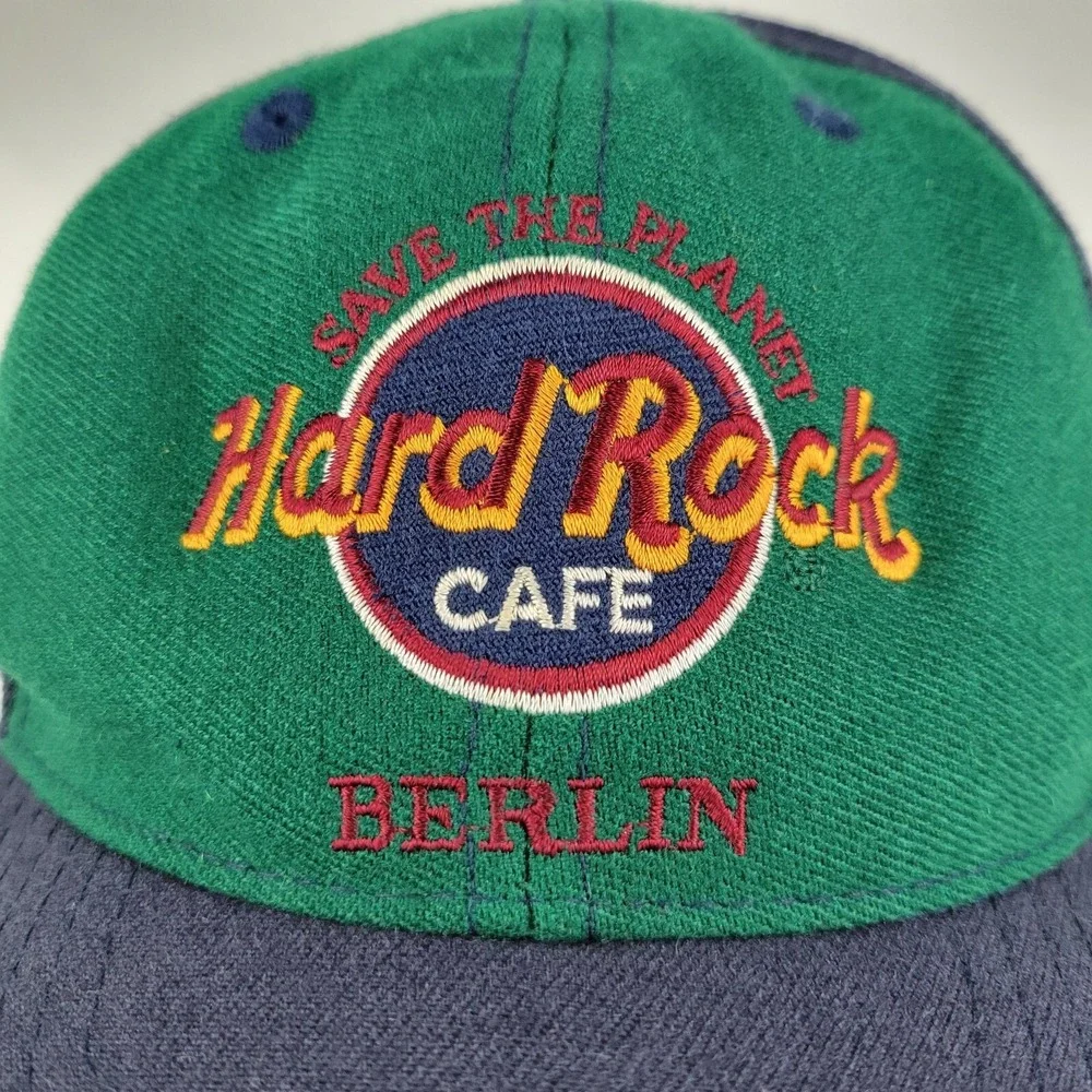 Vintage Hard‎ Rock Cafe Berlin Snapback Hat Multicolor Baseball Cap OSFA